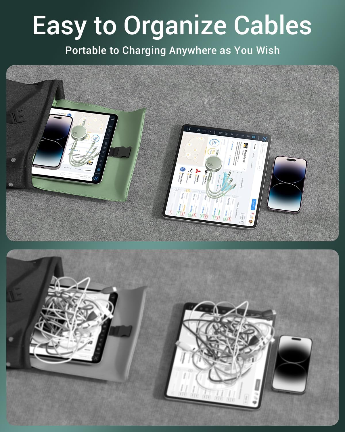 CAFELE 3 IN 1 100W Charging Cable