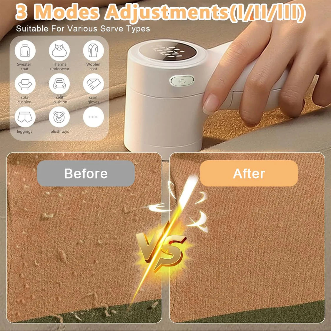 Rechargeable Fabric Lint Trimmer