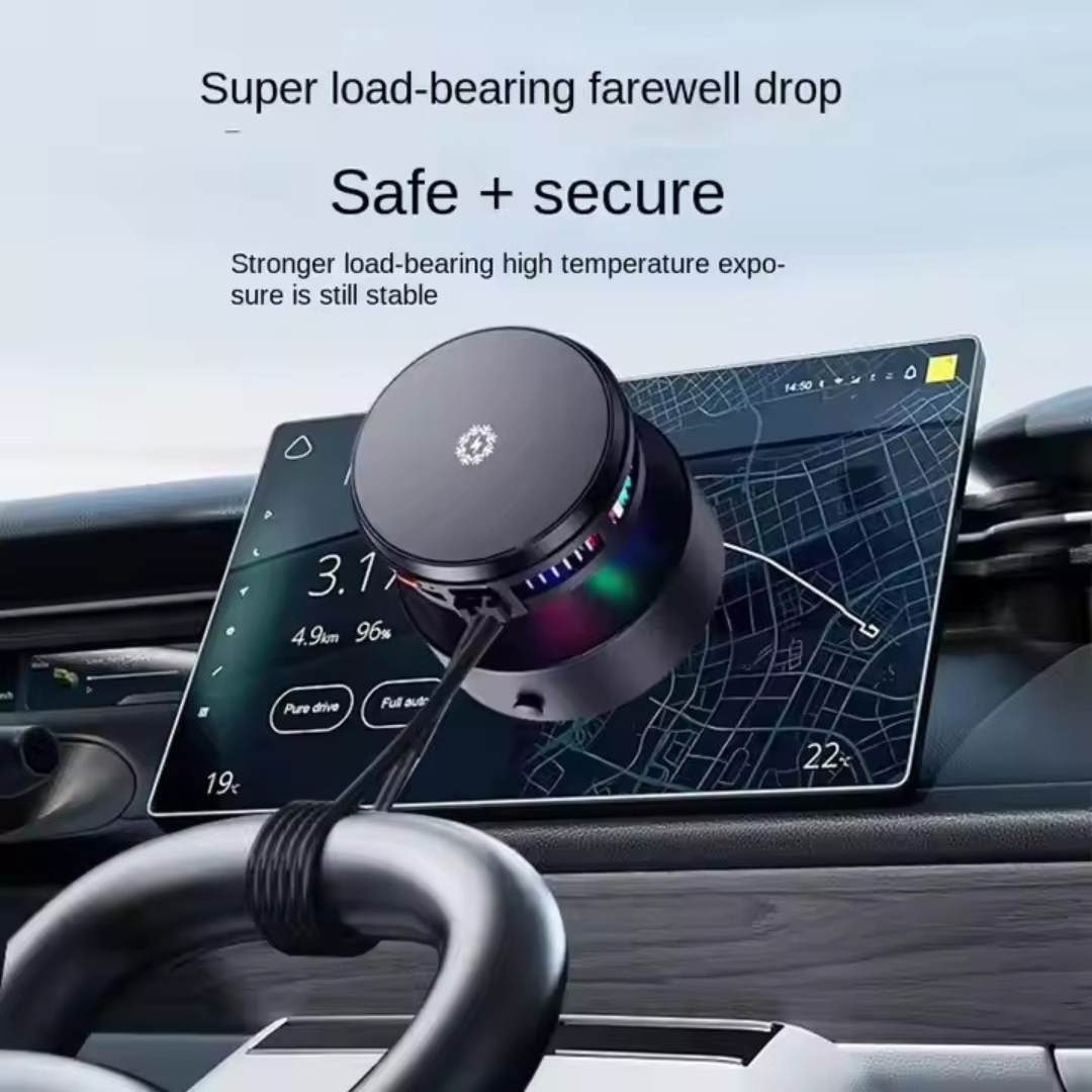 Charger Magnetic Car Suction Phone Holder with Cooling Fan