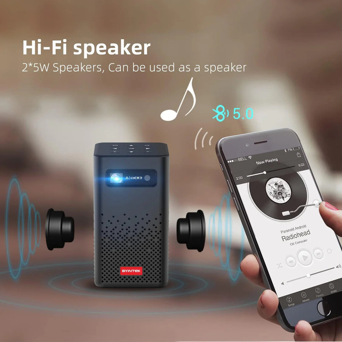 3D Projector UFO P20 Upgraded Mini DLP 3D Projector by Byintek