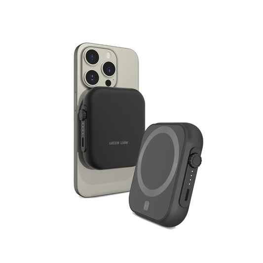 Magsafe Trio Power Bank 5000 mAh PD 20W Black by Green Lion