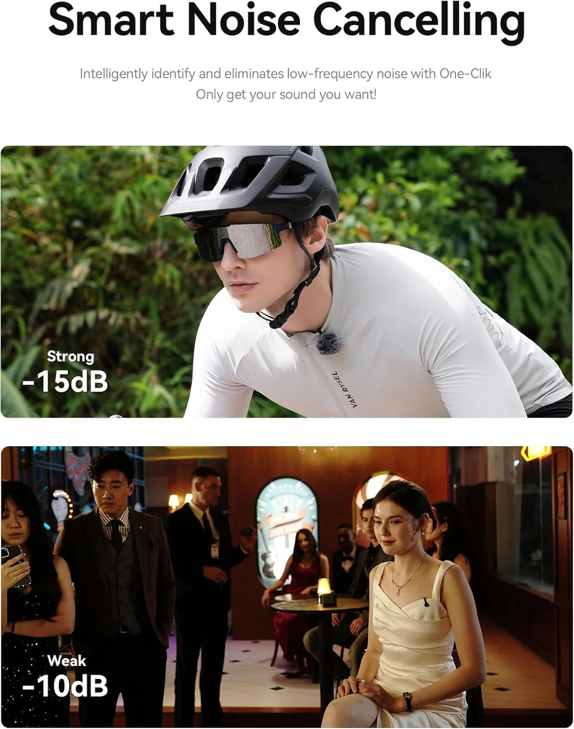 Lark M2S Combo Discreet Wireless Microphone Kit by Hollyland