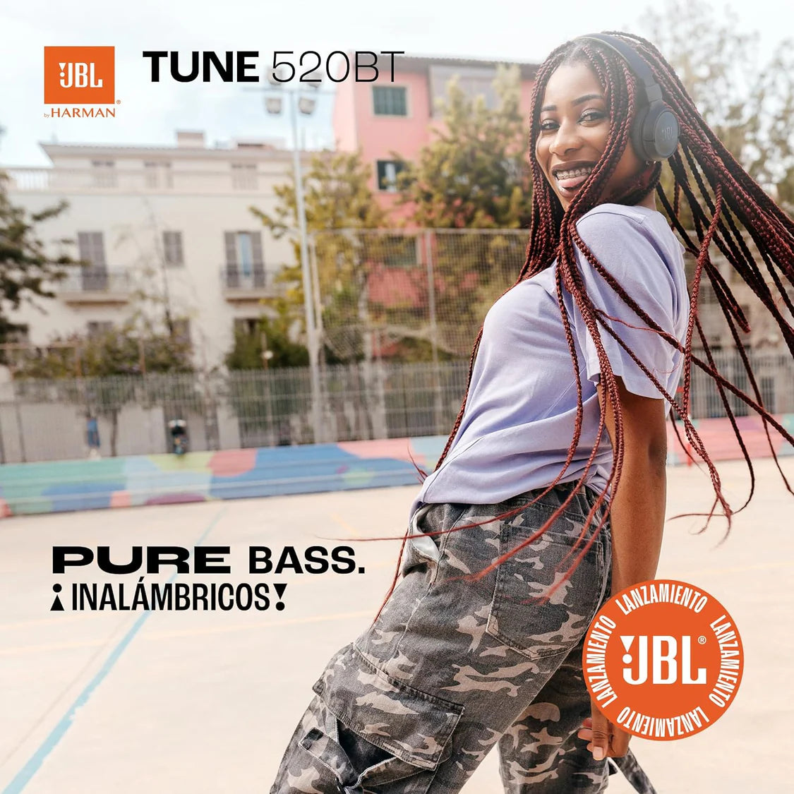 JBL T520BT Wireless On-Ear Headphone with mic