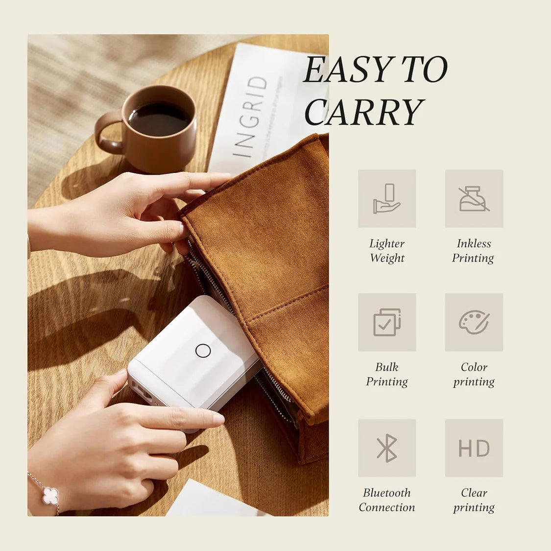 NIIMBOT D110_M Upgraded Mini Thermal Label Printer Machine upto 100 mm Long