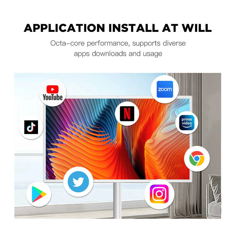 Android Touch Screen Monitor 32" With Stand by Powerology