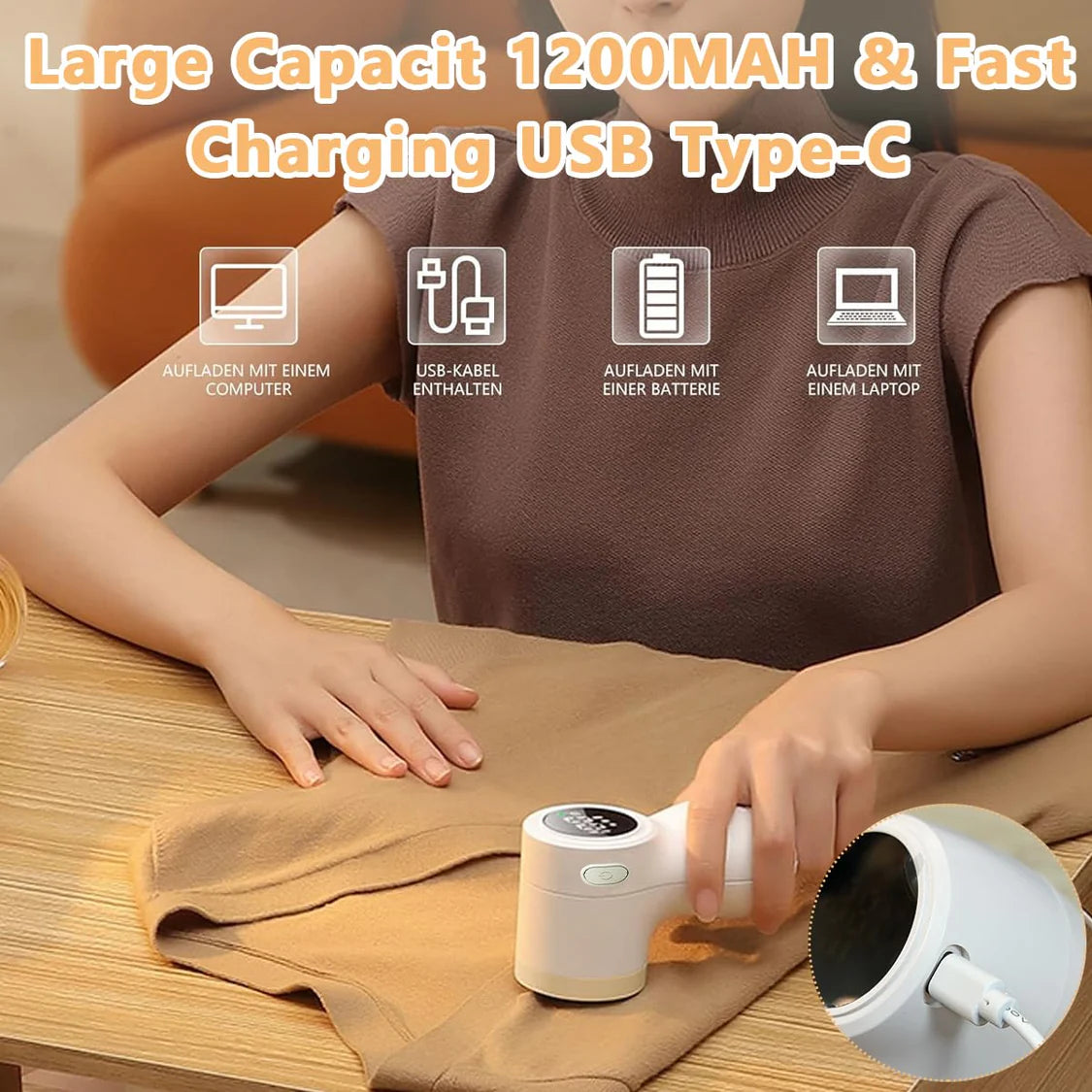 Rechargeable Fabric Lint Trimmer