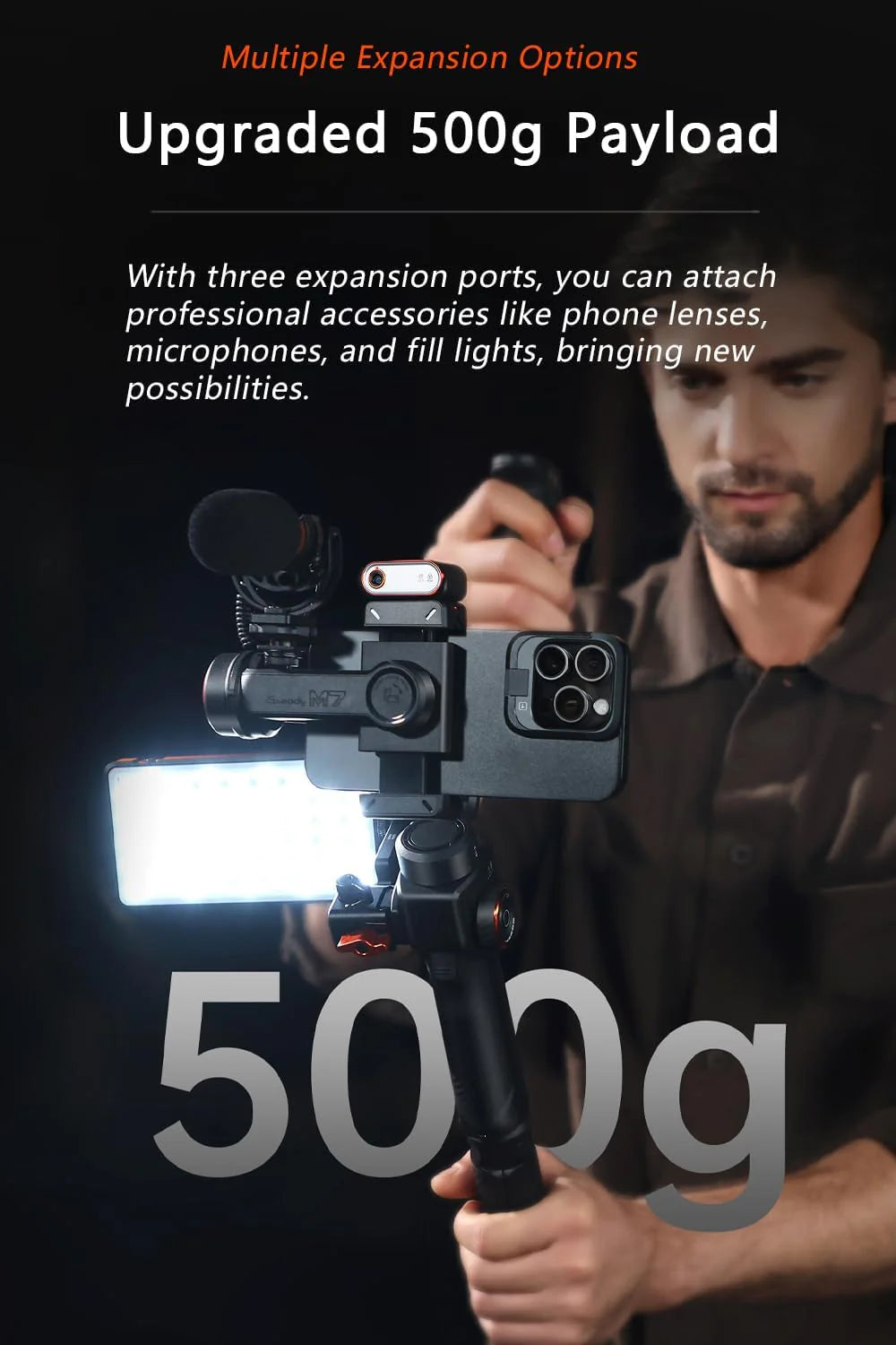 iSteady M7 Phone Stabilizer with Advanced AI Tracker by Hohem